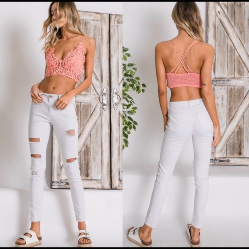 FLORAL LACE BRALETTE - Picture 2 of 3